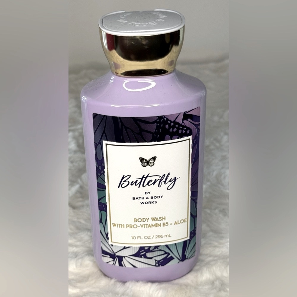 Bath & Body Works Butterfly Body Wash, w/pro-vitamin B5 & aloe, full size 10oz